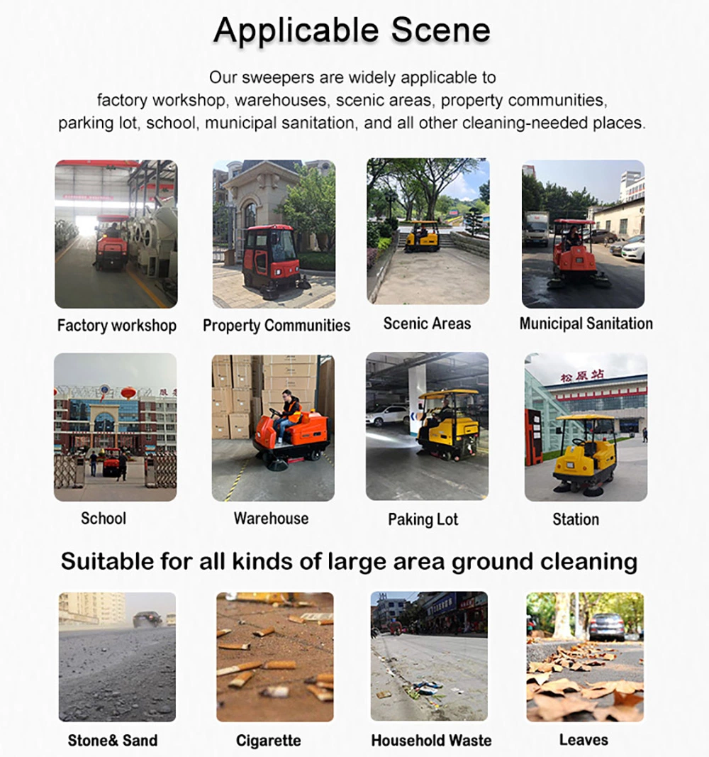China Supplier Outdoor Electric Cleaning Street Road Electric Smart Sweeper with ISO CE
