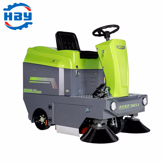 Drive Type Industrial Electric Street Sweeper/Road Sweeper/Road Cleaning Vehicle for Factory Road Sweep/Municipal Sanitation/Community Road/Asphalt Road