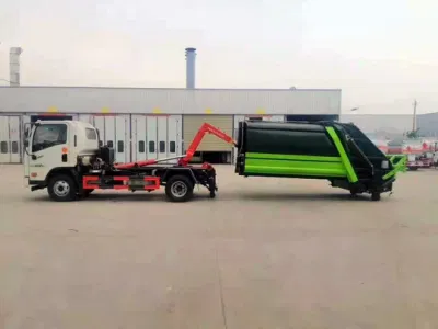 4cbm Hook Arm Type Compressing Garbage Truck Convenient Garbage Transfer HOWO Isuzu Optional