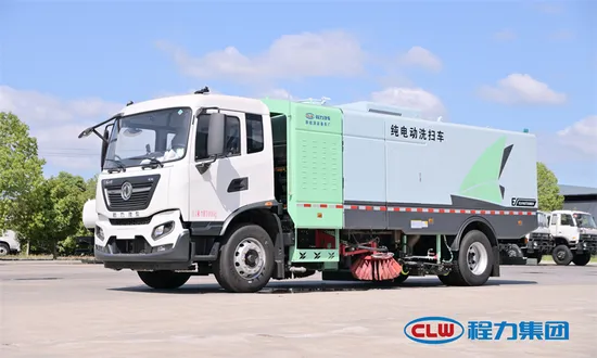 New Energy Dongfeng Kr Pure Electric Road Cleaning and Sweeping Vehicle 15m3 Washing Sweeper Truck 