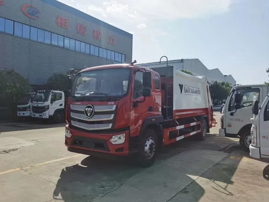 Foton 16m3 18m3 4X2 Compression Refuse Collector Transport Garbagetruck Garbage Refuse Compactor Recycling Transfer Truck 12ton Wast Compactor Disposal Truck