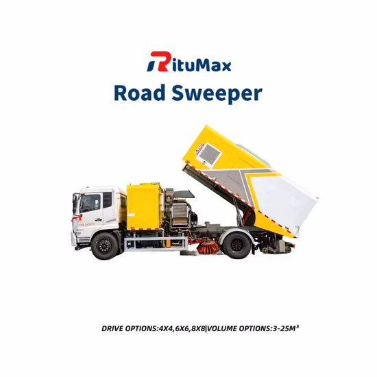 Automatic Obstacle Avoidance Street Sweeper Stainless Tank Electric Municipal Clean Vehicle
