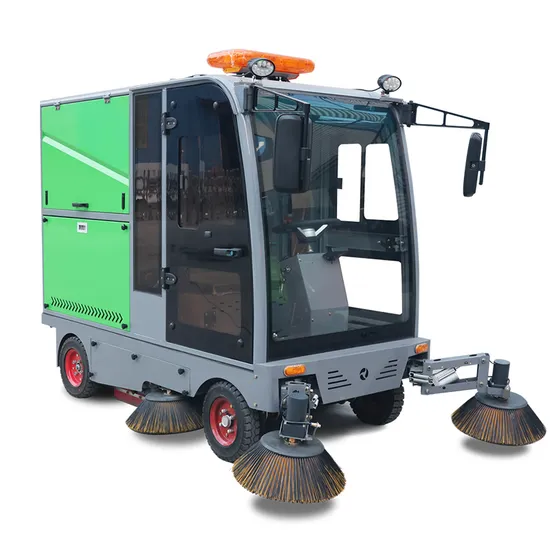 Road Street Floor Cleaning Machine Electric Industrial Compact Ride on Sweeper 