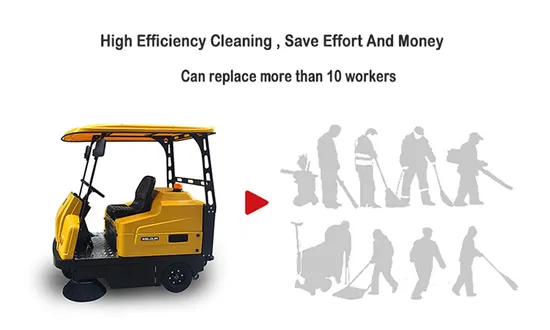 Magic Industrial Outdoor Road Floor Cleaning Smart Sweeper with CE