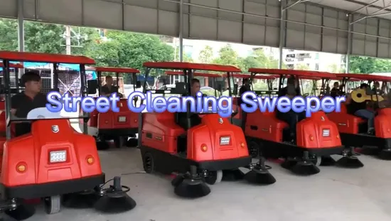 Commercial Outdoor Battery Operated Driving Street Cleaning Machine Road Floor Vacuum Sweeper 