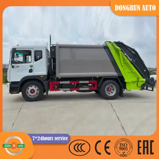 Dongfeng Brand Refuse Collection Transfer Rubbish Collector Solid Waste Compactors Swing Arm 14/10/15/12cbm Rear Loader Compressed Garbage Truck